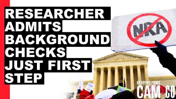 Anti-gun researcher admits background checks just first step